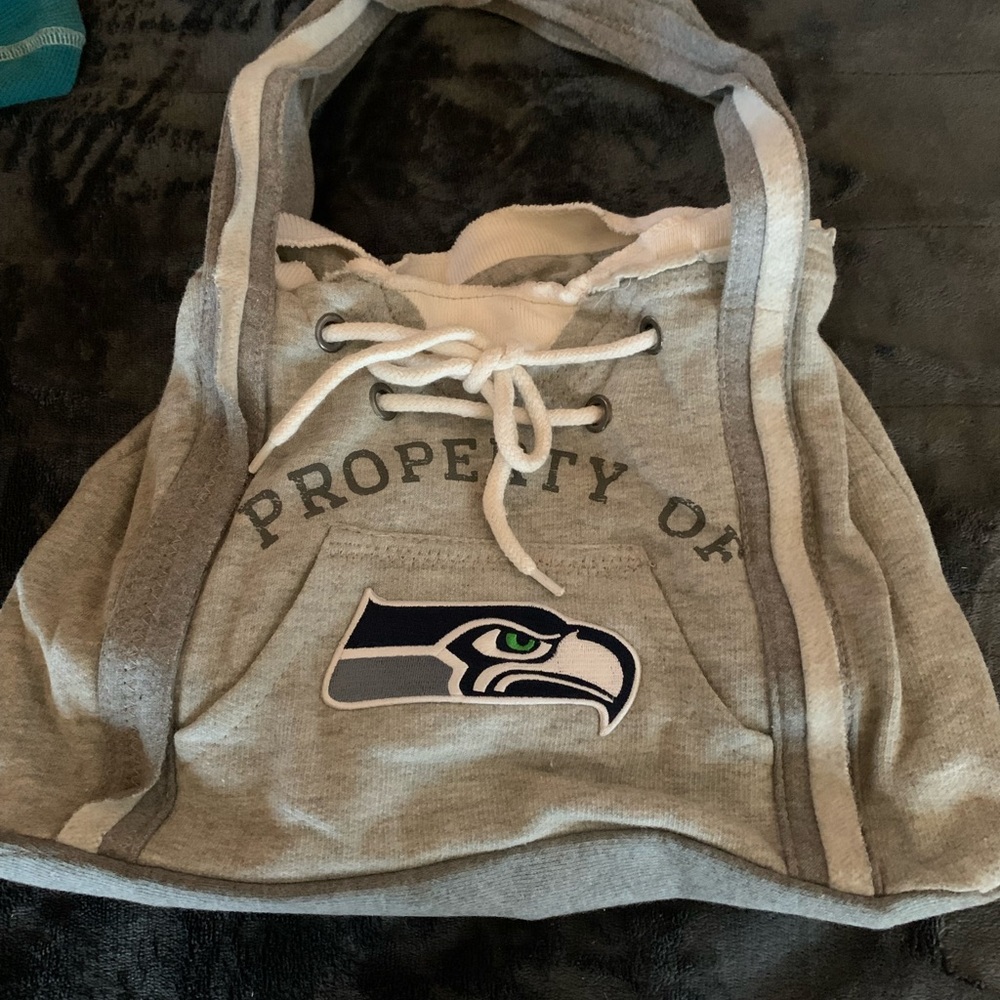 Seattle Seahawks sweatshirt material handbag